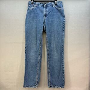 VTG Tommy Hilfiger Jeans Women's 8/31R Blue Straight Leg Preppy 90s Normcore